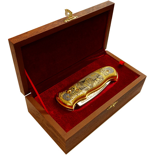 Нож складной "Волк". Златоуст купить с доставкой Нож складной "Волк". Златоуст