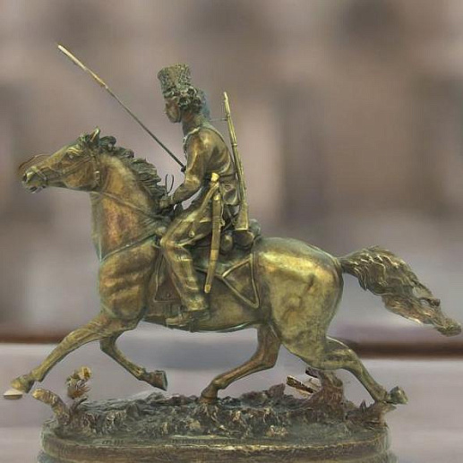 Бронзовая композиция "Донской казак" купить с доставкой Бронзовая композиция "Донской казак"