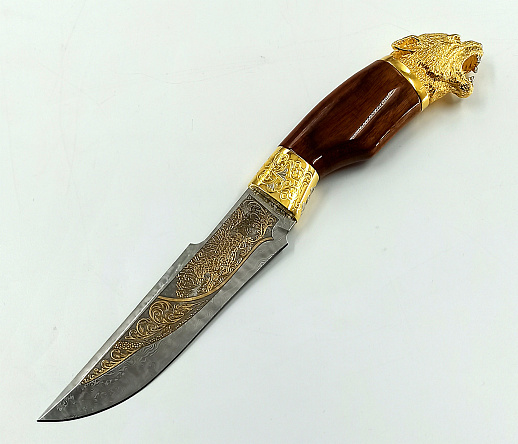 Нож "Пантера" №8 /дамаск/. Златоуст купить с доставкой Нож "Пантера" №8 /дамаск/. Златоуст