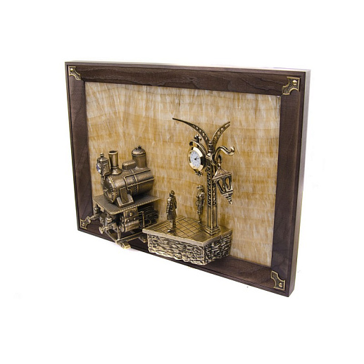 Бронзовая картина "Поезд" купить с доставкой Бронзовая картина "Поезд"
